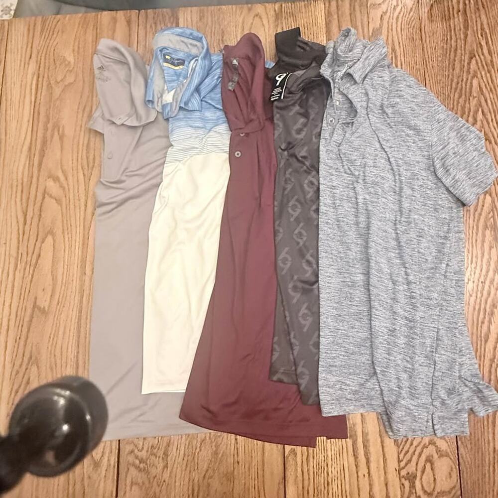 Lot of 5 XL Polo Shirts (Adidas, 69, etc)
